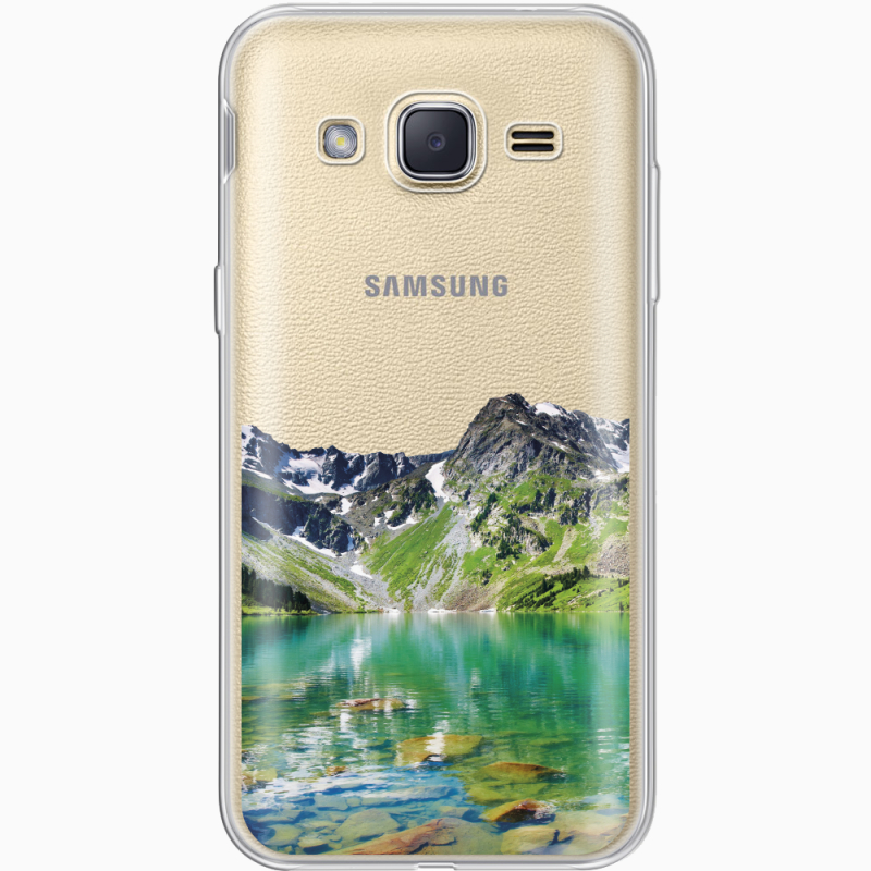 Прозрачный чехол Uprint Samsung J200H Galaxy J2 Green Mountain