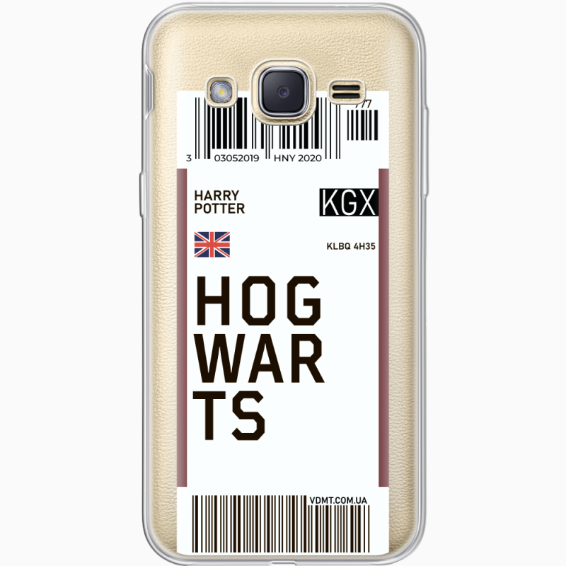 Прозрачный чехол Uprint Samsung J200H Galaxy J2 Ticket Hogwarts