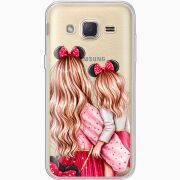 Прозрачный чехол Uprint Samsung J200H Galaxy J2 Mouse Girls