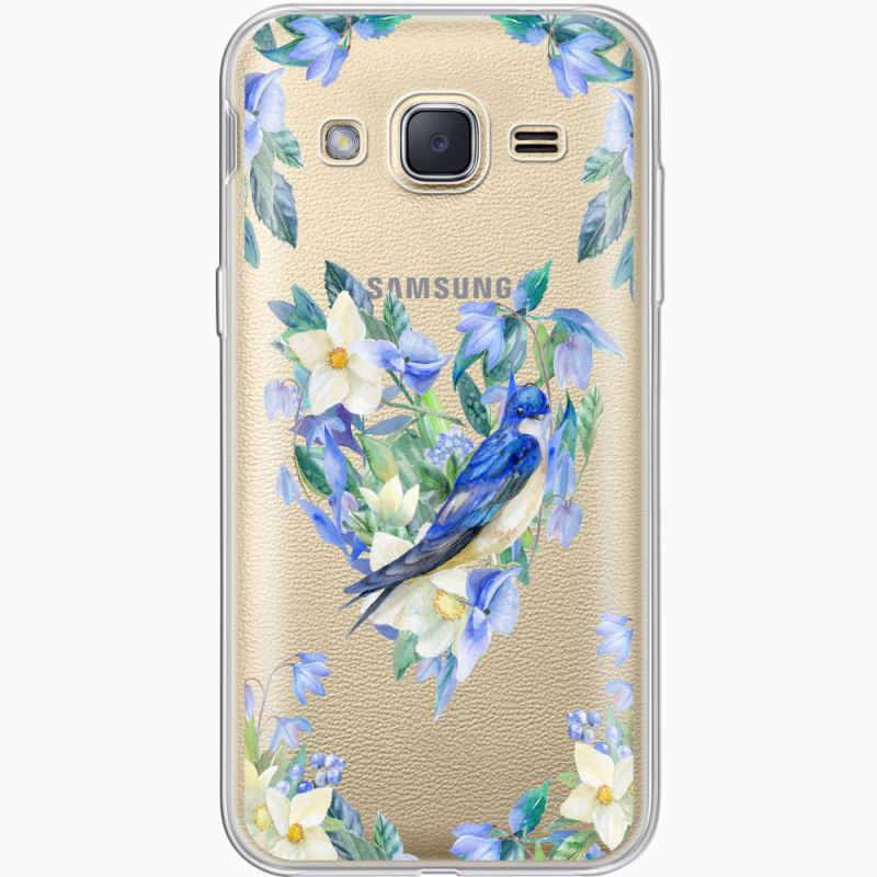 Прозрачный чехол Uprint Samsung J200H Galaxy J2 Spring Bird