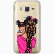 Прозрачный чехол Uprint Samsung J200H Galaxy J2 Mouse Mommy