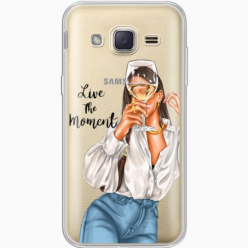 Прозрачный чехол Uprint Samsung J200H Galaxy J2 Live The Moment