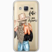 Прозрачный чехол Uprint Samsung J200H Galaxy J2 Follow Your Dreams
