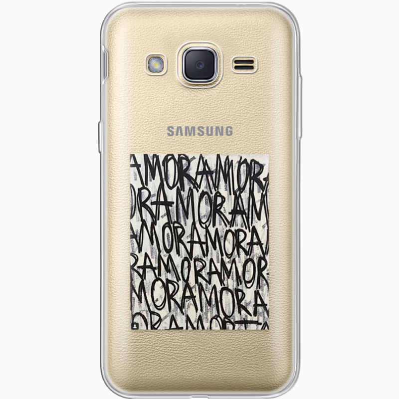 Прозрачный чехол Uprint Samsung J200H Galaxy J2 Amor Amor