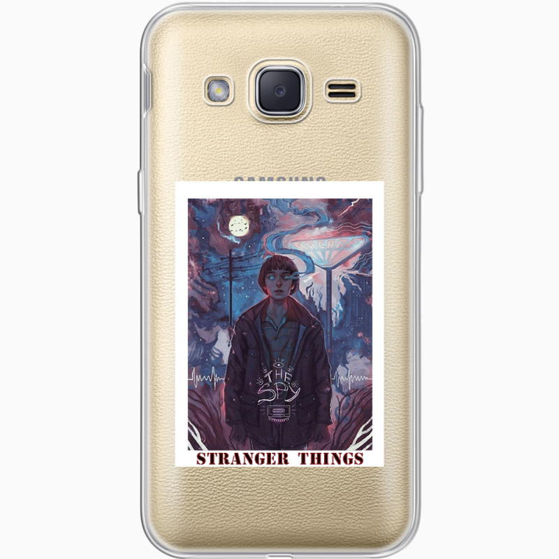Прозрачный чехол Uprint Samsung J200H Galaxy J2 Stranger Things