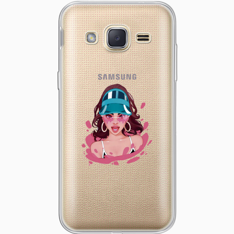 Прозрачный чехол Uprint Samsung J200H Galaxy J2 Selena Gomez