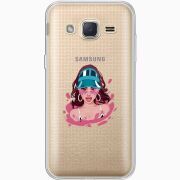 Прозрачный чехол Uprint Samsung J200H Galaxy J2 Selena Gomez