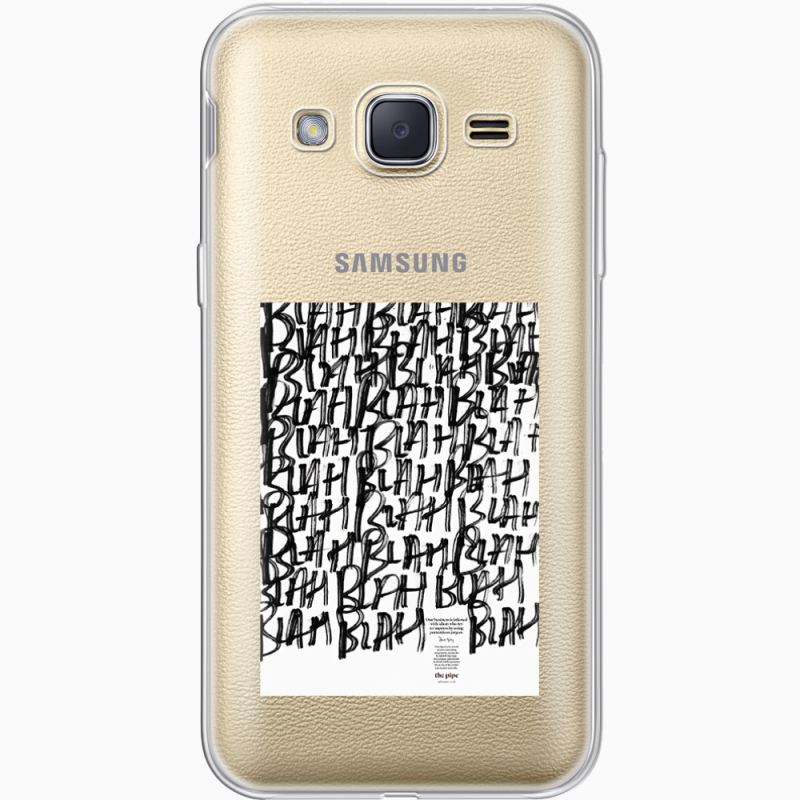 Прозрачный чехол Uprint Samsung J200H Galaxy J2 Blah Blah