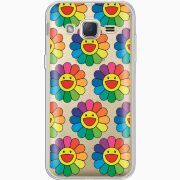 Прозрачный чехол Uprint Samsung J200H Galaxy J2 Hippie Flowers