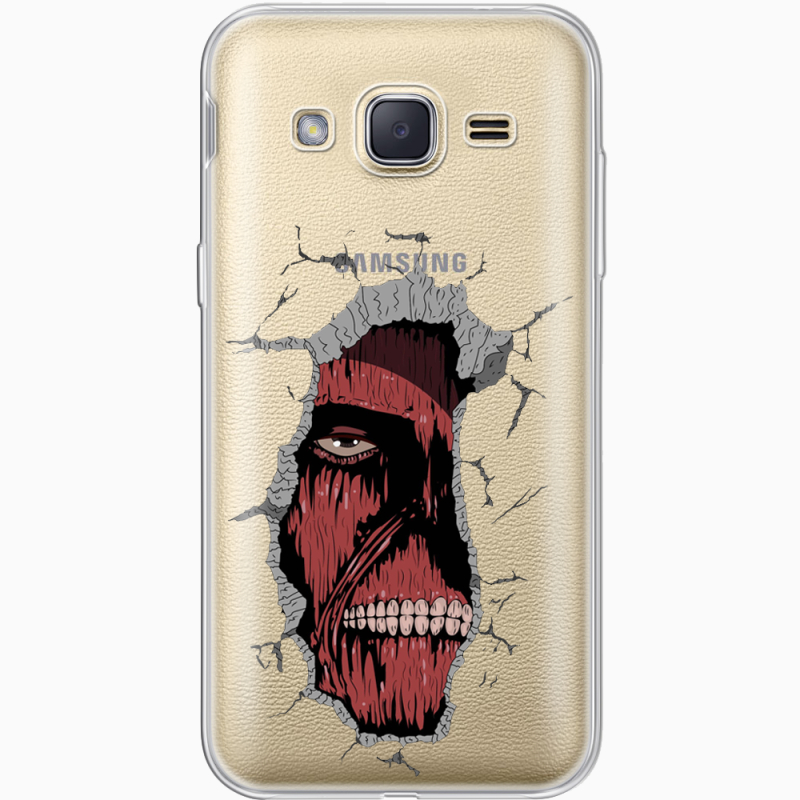 Прозрачный чехол Uprint Samsung J200H Galaxy J2 Нападение Титана