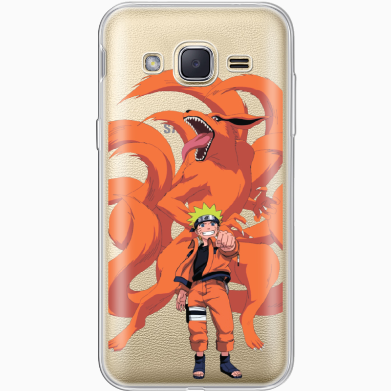 Прозрачный чехол Uprint Samsung J200H Galaxy J2 Naruto and Kurama