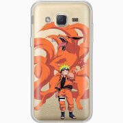 Прозрачный чехол Uprint Samsung J200H Galaxy J2 Naruto and Kurama