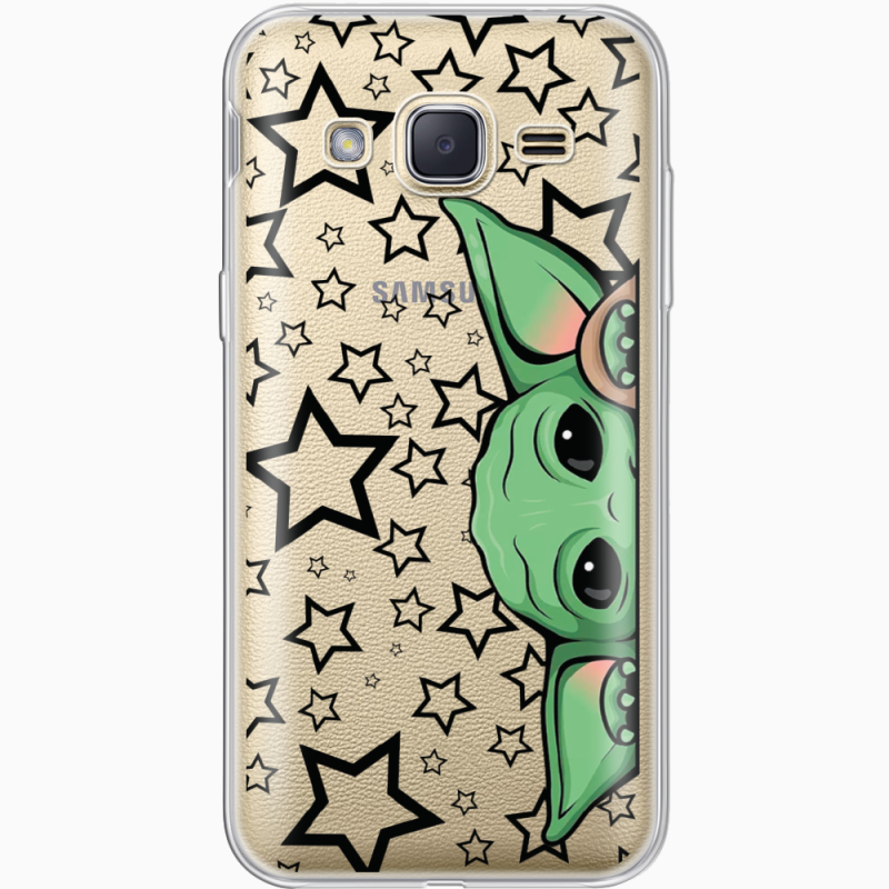 Прозрачный чехол Uprint Samsung J200H Galaxy J2 Baby Yoda