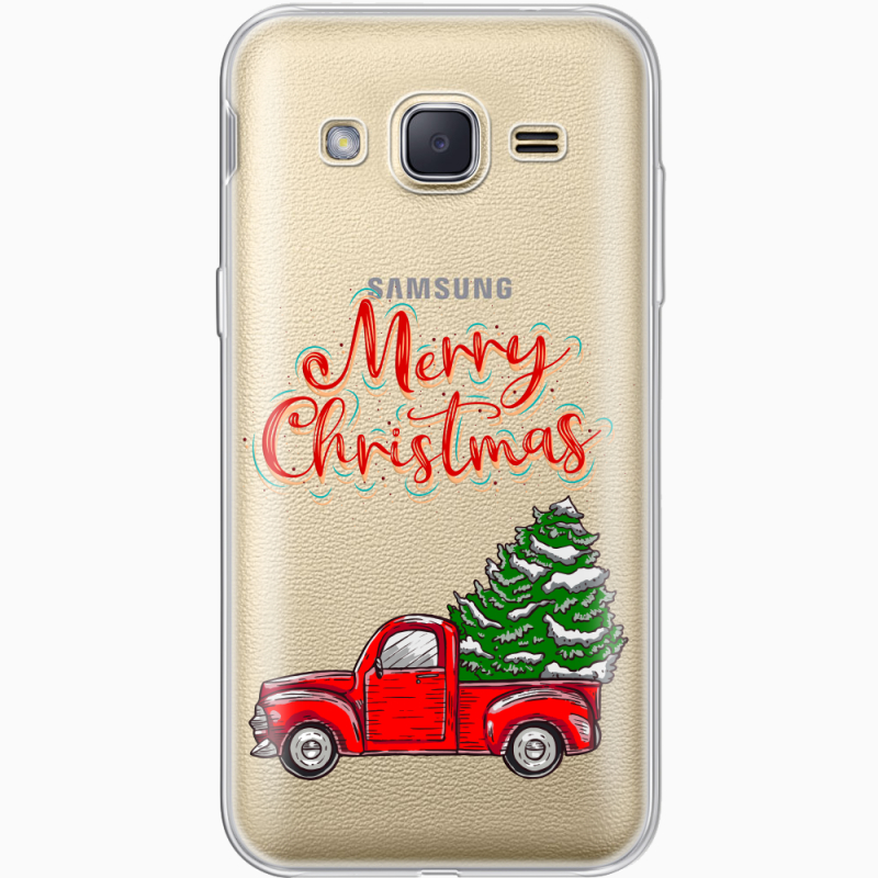 Прозрачный чехол Uprint Samsung J200H Galaxy J2 Holiday Car