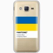 Прозрачный чехол Uprint Samsung J200H Galaxy J2 Pantone вільний синій