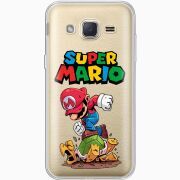 Прозрачный чехол Uprint Samsung J200H Galaxy J2 Super Mario