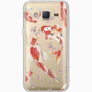 Прозрачный чехол Uprint Samsung J200H Galaxy J2 Japanese Koi Fish