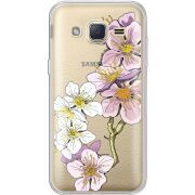 Прозрачный чехол Uprint Samsung J200H Galaxy J2 Cherry Blossom