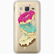 Прозрачный чехол Uprint Samsung J200H Galaxy J2 Donuts