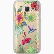 Прозрачный чехол Uprint Samsung J200H Galaxy J2 Tropical