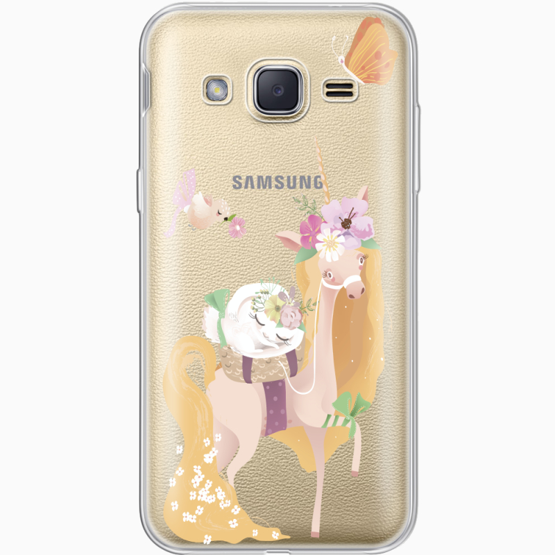 Прозрачный чехол Uprint Samsung J200H Galaxy J2 Uni Blonde