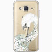 Прозрачный чехол Uprint Samsung J200H Galaxy J2 Swan