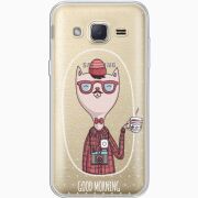 Прозрачный чехол Uprint Samsung J200H Galaxy J2 Good Morning
