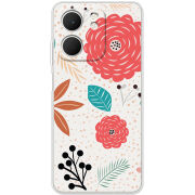 Чохол BoxFace OPPO A5x Line Flowers