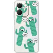 Прозорий чохол BoxFace OPPO A5x с 3D-глазками HIYA