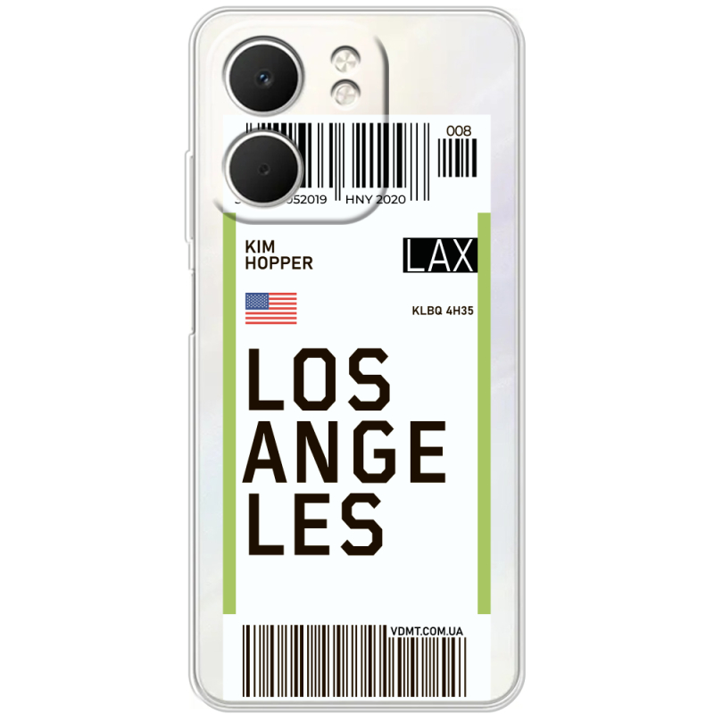 Прозорий чохол BoxFace OPPO A5x Ticket Los Angeles