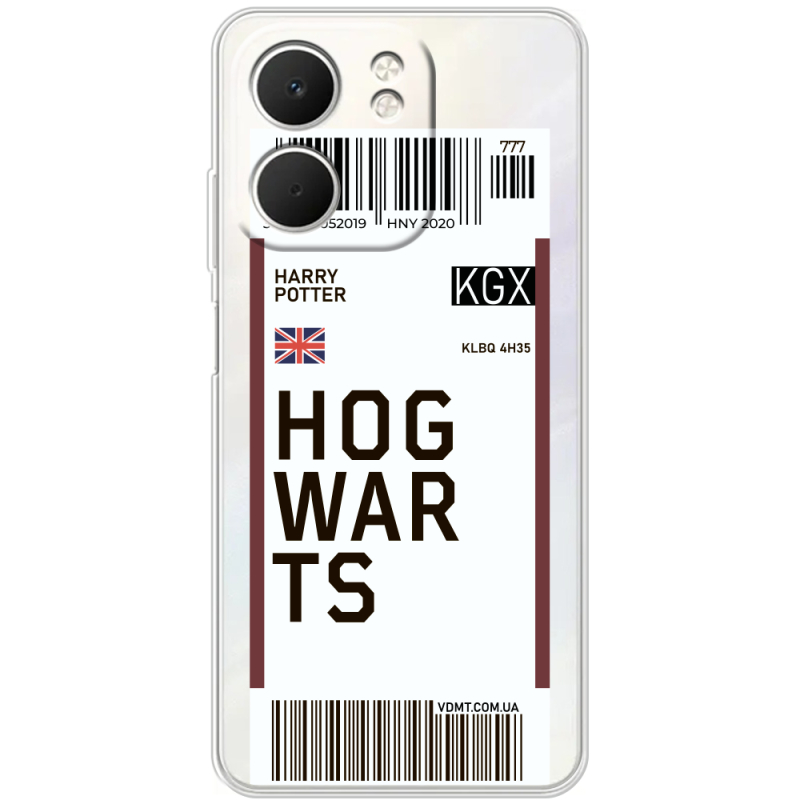 Прозорий чохол BoxFace OPPO A5x Ticket Hogwarts