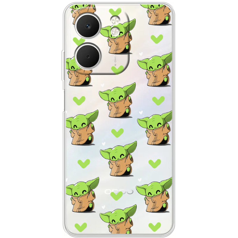 Прозорий чохол BoxFace OPPO A5x Pattern Baby Yoda