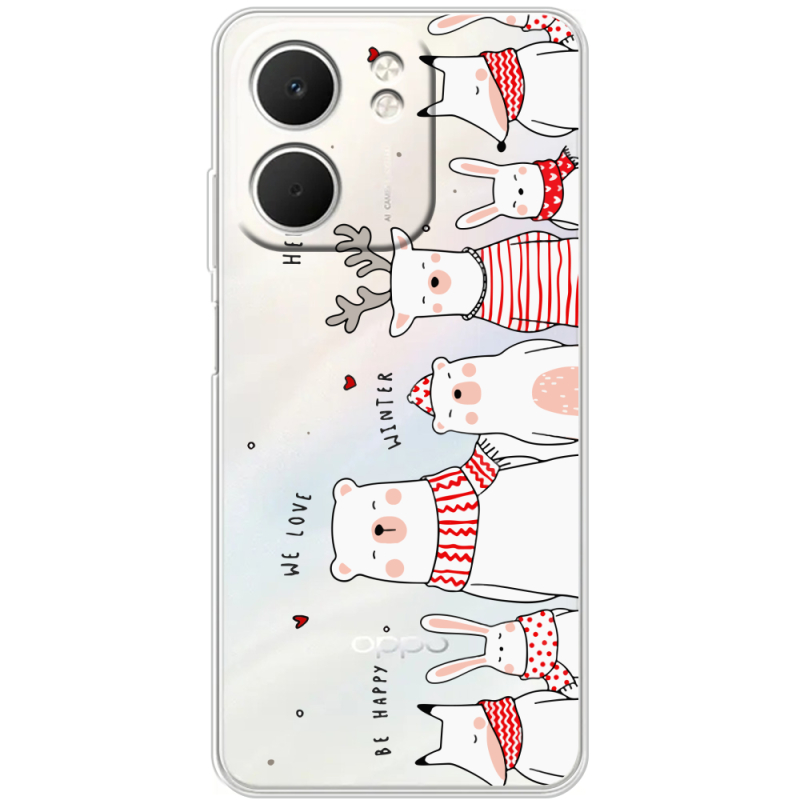 Прозорий чохол BoxFace OPPO A5x The Friendly Beasts