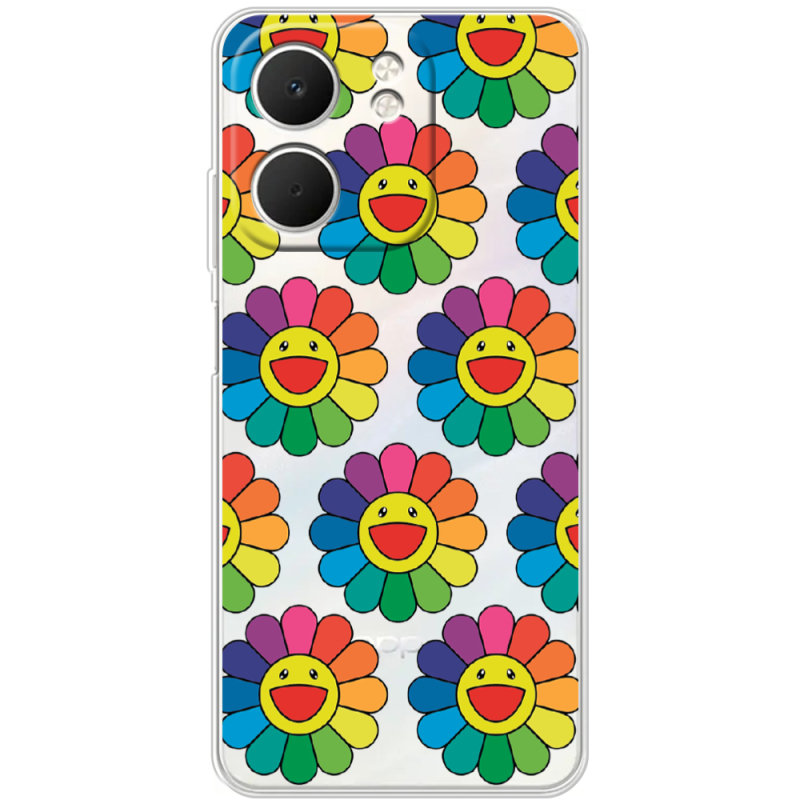 Прозорий чохол BoxFace OPPO A5x Hippie Flowers