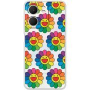 Прозорий чохол BoxFace OPPO A5x Hippie Flowers