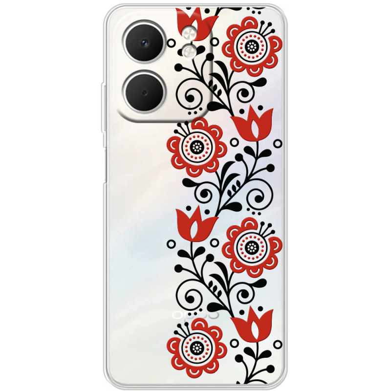 Прозорий чохол BoxFace OPPO A5x Ethno Ornament