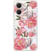Прозорий чохол BoxFace OPPO A5x Peony Watercolor Style