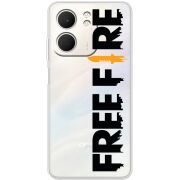 Прозорий чохол BoxFace OPPO A5x Free Fire Black Logo