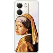 Прозорий чохол BoxFace OPPO A5x Девушка с жемчужной серёжкой