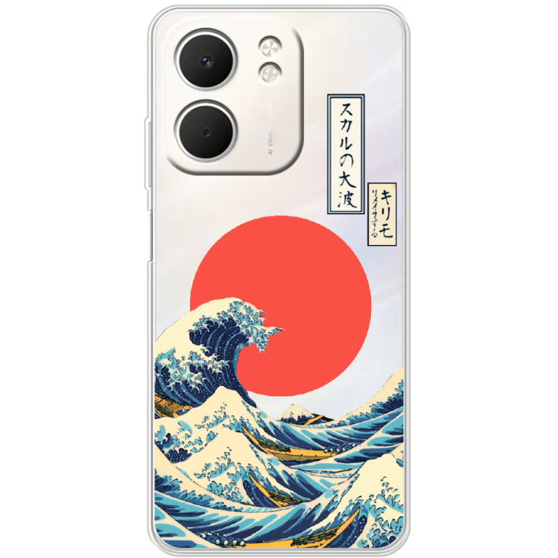 Прозорий чохол BoxFace OPPO A5x Большая волна в Канагаве