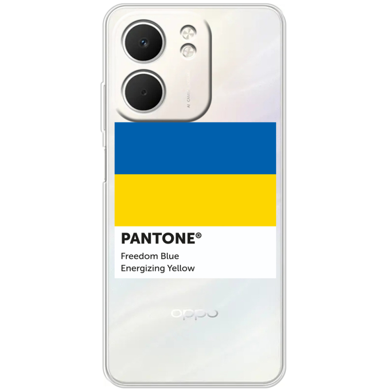 Прозорий чохол BoxFace OPPO A5x Pantone вільний синій