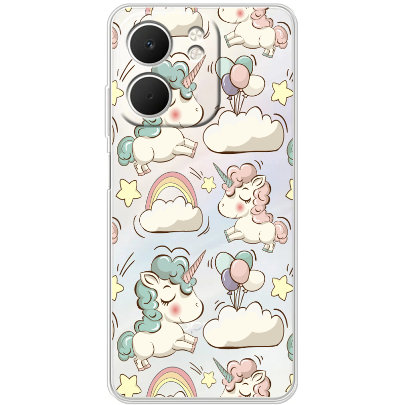 Прозорий чохол BoxFace OPPO A5x Unicorns