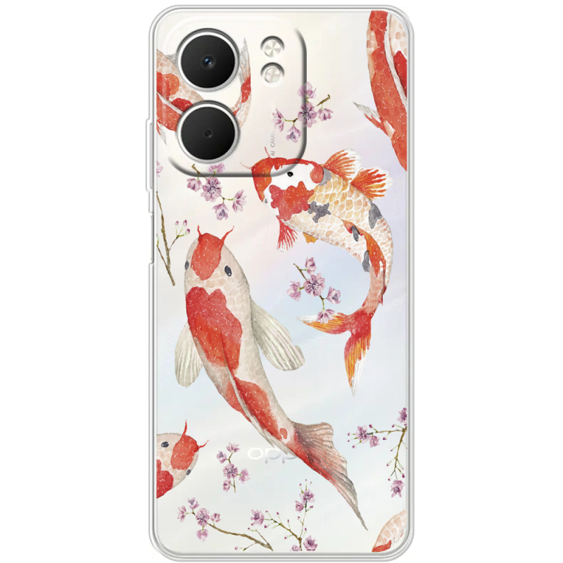 Прозорий чохол BoxFace OPPO A5x Japanese Koi Fish