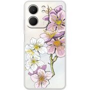 Прозорий чохол BoxFace OPPO A5x Cherry Blossom
