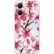Прозорий чохол BoxFace OPPO A5x Pink Magnolia