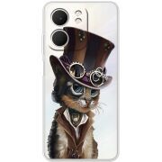 Прозорий чохол BoxFace OPPO A5x Steampunk Cat