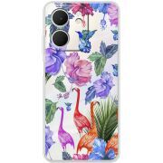 Прозорий чохол BoxFace OPPO A5x Flamingo