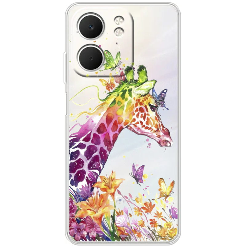 Прозорий чохол BoxFace OPPO A5x Colorful Giraffe
