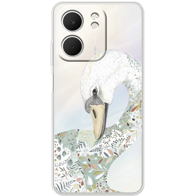 Прозорий чохол BoxFace OPPO A5x Swan