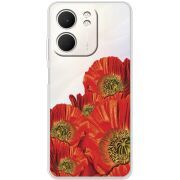 Прозорий чохол BoxFace OPPO A5x Red Poppies